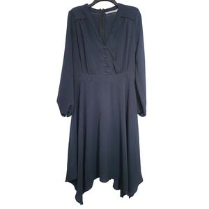 Just Fab Black Dress Long Sleeve Party Cocktail Size M NWT